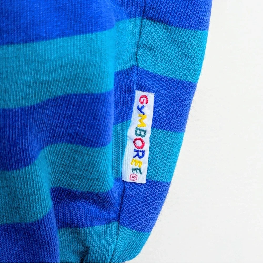 VTG Gymboree Colorblock Rainbow Tag Long Sleeve Jumpsuit Romper‎ 18-24 Months